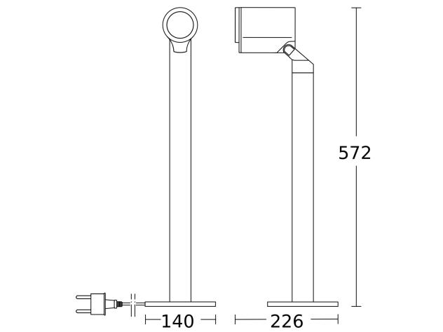  Spot Way SC avec détecteur de mouvement & Bluetooth